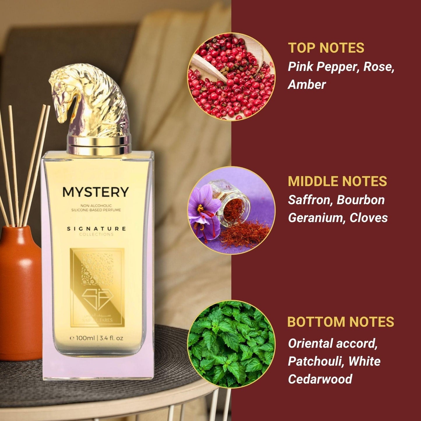 MYSTERY Perfume for Men and Women 100 ML Perfume SAIF AL FARES PERFUMES